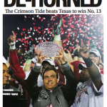 Alabama vs. Texas, as seen on newspaper front pages