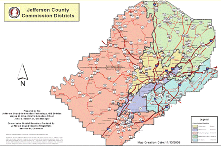 jefferson county commission districts