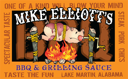 Mike Elliott's BBQ Sauce 2012 label