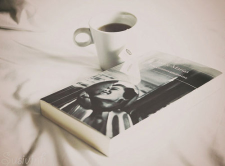 tea and book